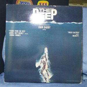 The Deep Soundtrack 1977 Rare Blue Translucent w/poster Vinyl Record